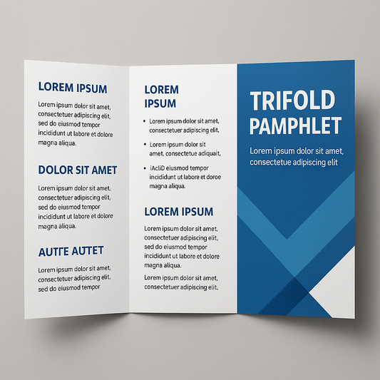 Tri-Fold Glossy Brochures – REAL PRINTING – Full Color – 8.5" x 11" – Fully Customizable