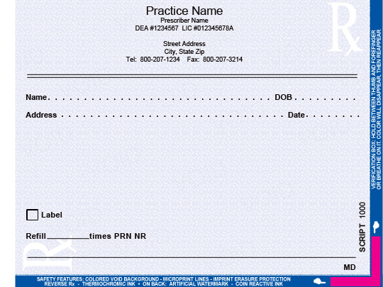 RX PRESCRIPTIONS PADS - 100 SHEETS PER PAD